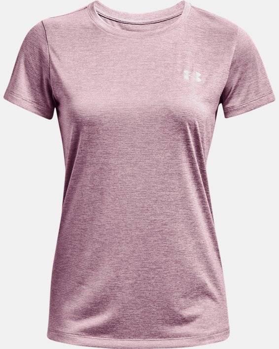 Women's UA Tech™ Twist T-Shirt, Pink, pdpMainDesktop image number 4